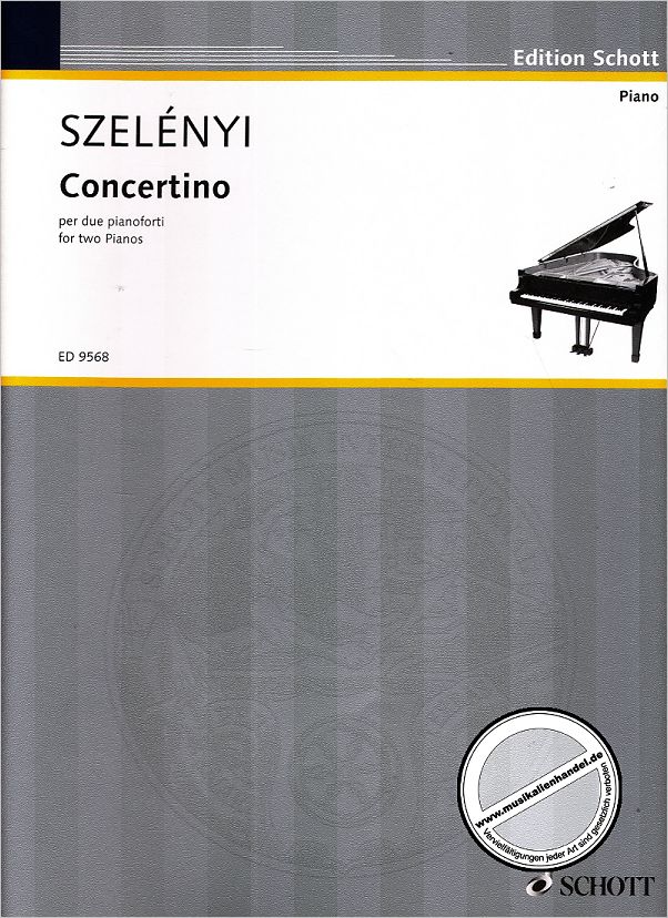 Titelbild für ED 9568 - CONCERTINO PER DUE PIANOFORTI (