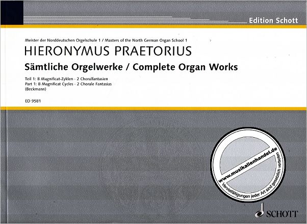 Titelbild für ED 9581 - SAEMTLICHE ORGELWERKE 1