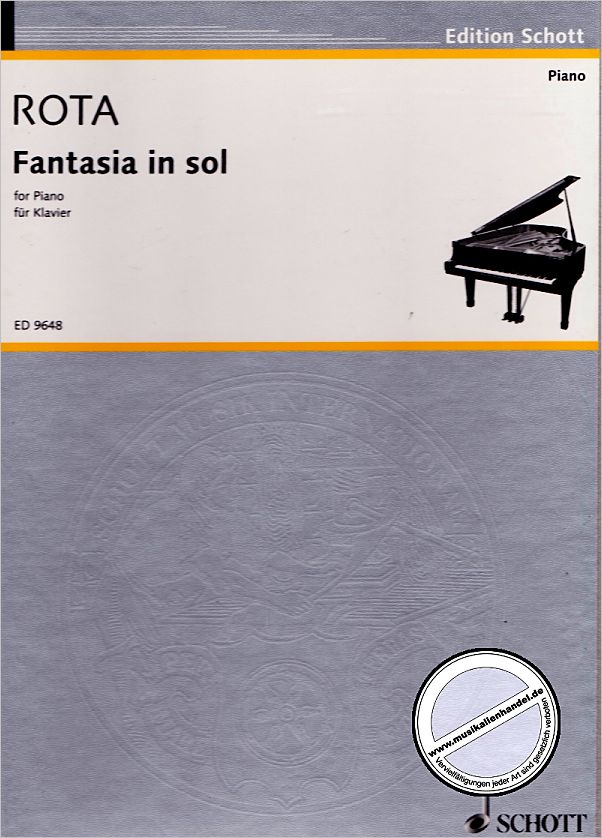 Titelbild für ED 9648 - FANTASIA IN SOL