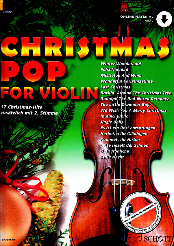 Titelbild für ED 9720D - CHRISTMAS POP FOR VIOLIN