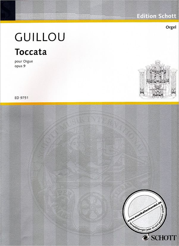 Titelbild für ED 9751 - TOCCATA OP 9