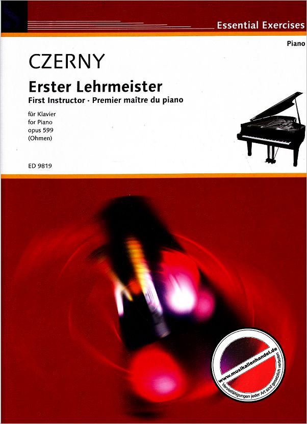 Titelbild für ED 9819 - ERSTER LEHRMEISTER OP 599