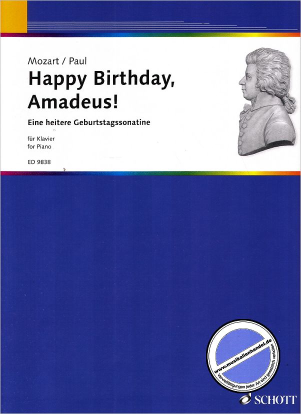 Titelbild für ED 9838 - HAPPY BIRTHDAY AMADEUS