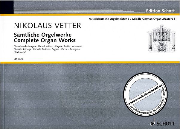 Titelbild für ED 9925 - SAEMTLICHE ORGELWERKE