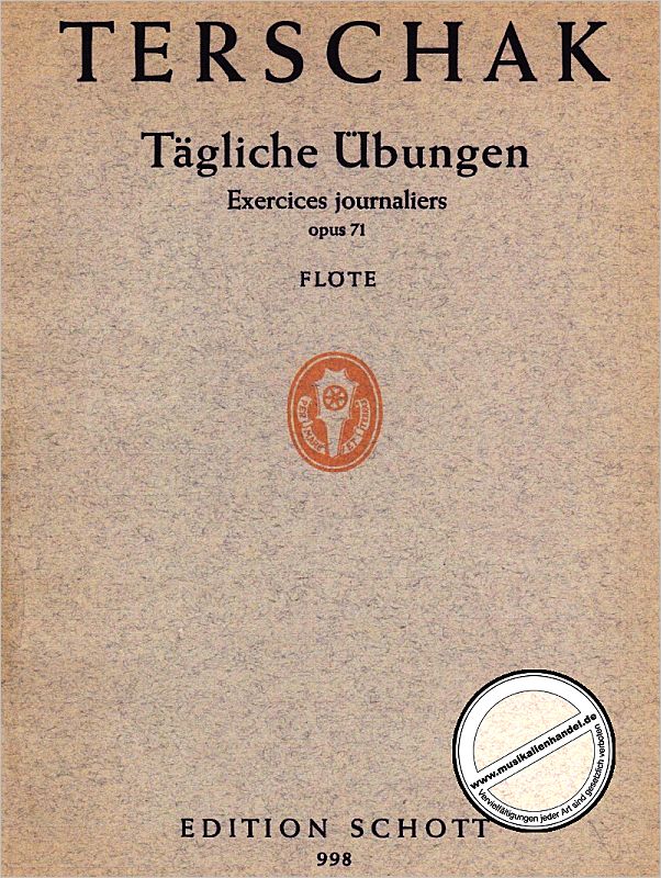 Titelbild für ED 998 - TAEGLICHE UEBUNGEN OP 71