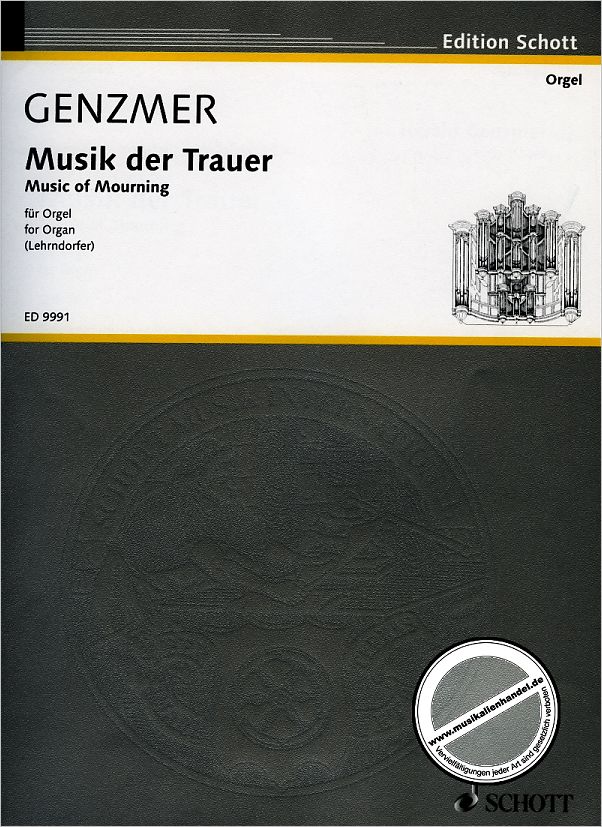 Titelbild für ED 9991 - MUSIK DER TRAUER (2001/2003)