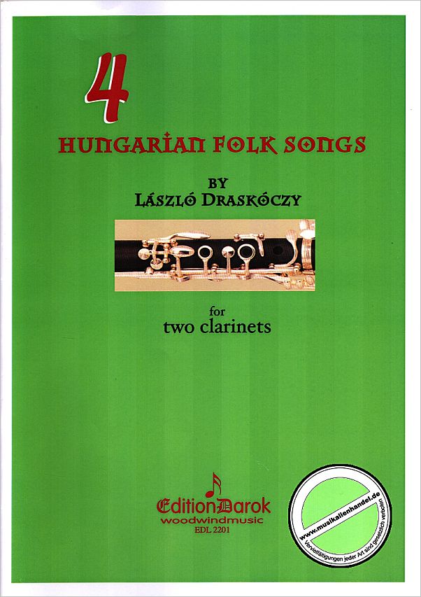Titelbild für EDL 2201 - 4 HUNGARIAN FOLK SONGS