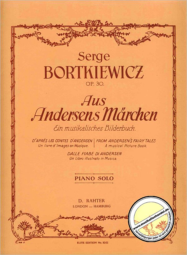 Titelbild für EE 1011 - AUS ANDERSENS MAERCHEN OP 30