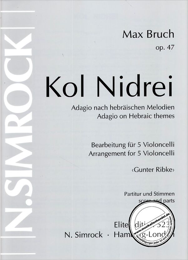 Titelbild für EE 5231 - KOL NIDREI OP 47
