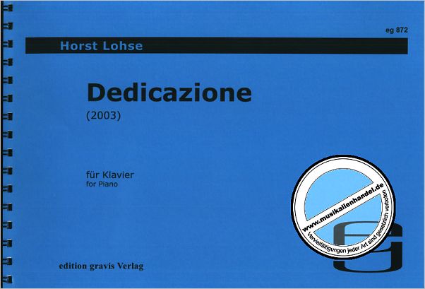 Titelbild für EG 872 - DEDICAZIONE (2003)