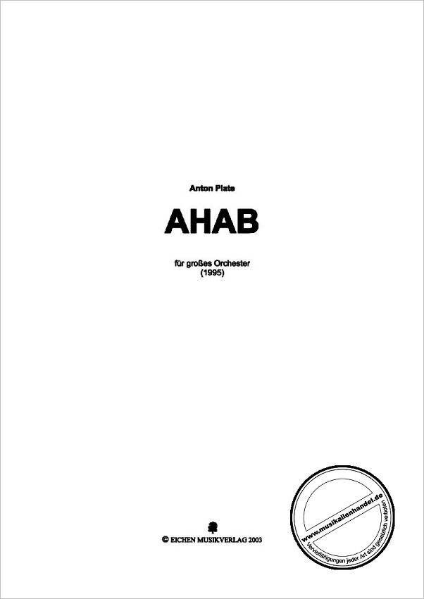 Titelbild für EICHEN 02-4 - AHAB (1995)
