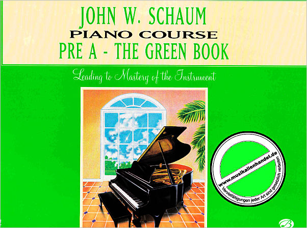 Titelbild für EL 00165A - PIANO COURSE PRE A THE GREEN