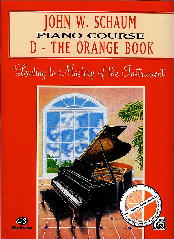 Titelbild für EL 00169A - PIANO COURSE D - THE ORANGE BOOK