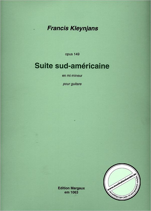 Titelbild für EM 1063 - SUITE SUD AMERICAINE