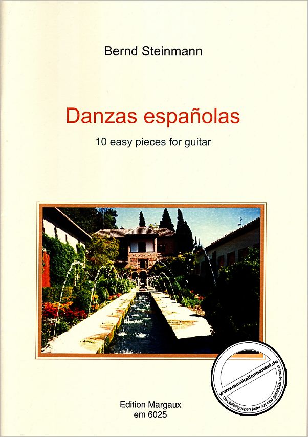 Titelbild für EM 6025 - DANZAS ESPANOLAS - 10 EASY PIECES FOR GUITAR