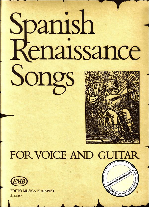 Titelbild für EMB 12235 - SPANISH RENAISSANCE SONGS