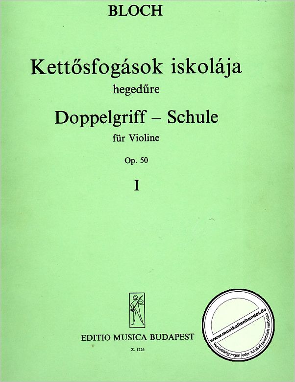 Titelbild für EMB 1226 - DOPPELGRIFF SCHULE 1 OP 50