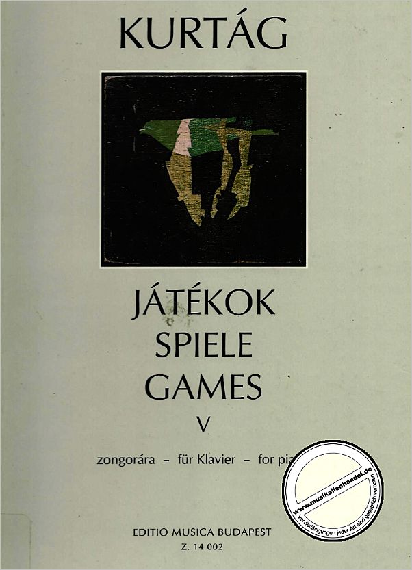 Titelbild für EMB 14002 - JATEKOK 5 (SPIELE FUER KLAVIER)