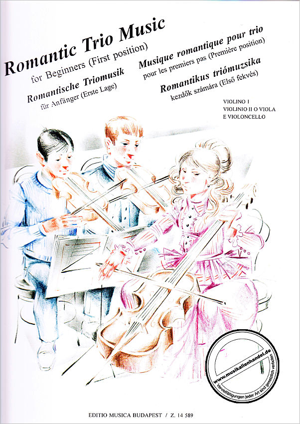 Titelbild für EMB 14589 - ROMANTIC TRIO MUSIC FOR BEGINNERS