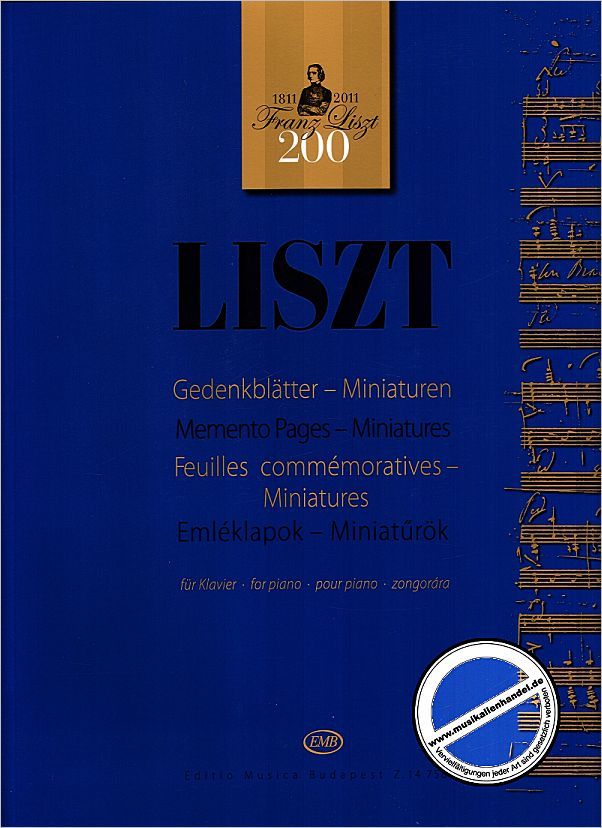 Titelbild für EMB 14758 - GEDENKBLAETTER - MINIATUREN