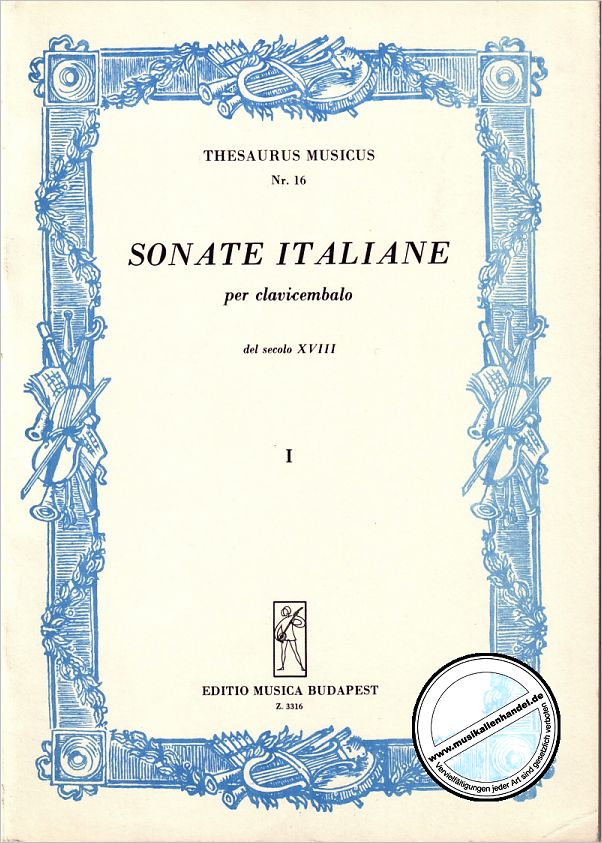 Titelbild für EMB 3316 - SONATE ITALIANE 1