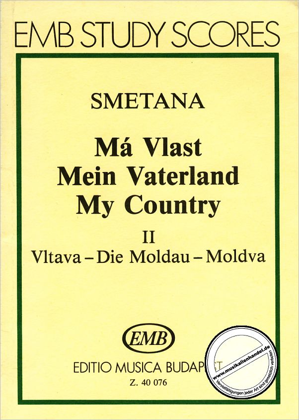 Titelbild für EMB 40076 - DIE MOLDAU (MEIN VATERLAND)