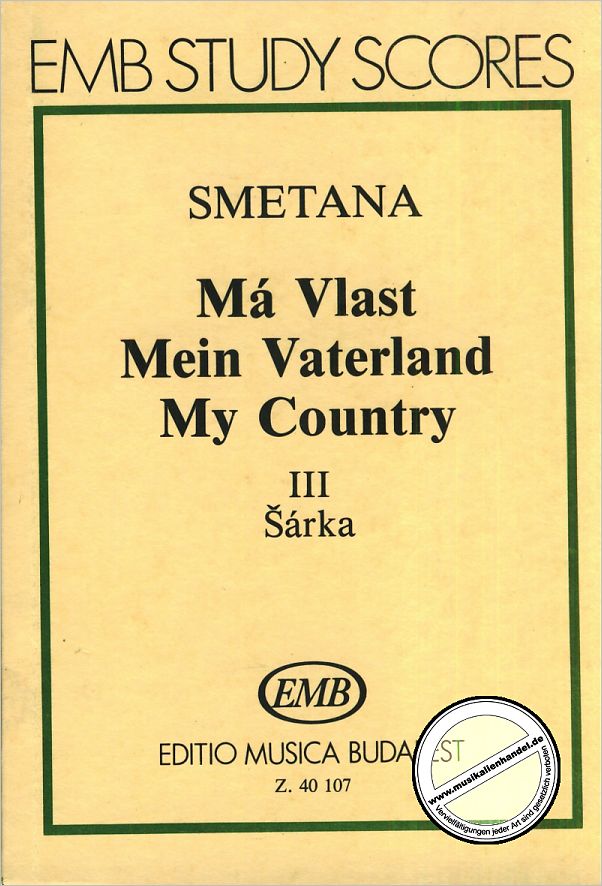 Titelbild für EMB 40107 - SARKA (MA VLAST / MEIN VATERLAND)