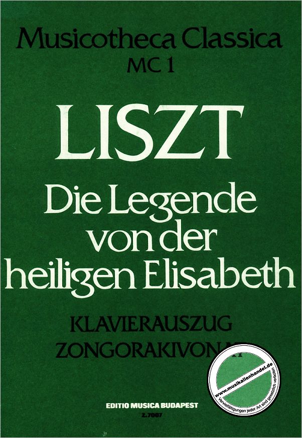 Titelbild für EMB 7007 - LEGENDE VON DER HEILIGEN ELISABETH