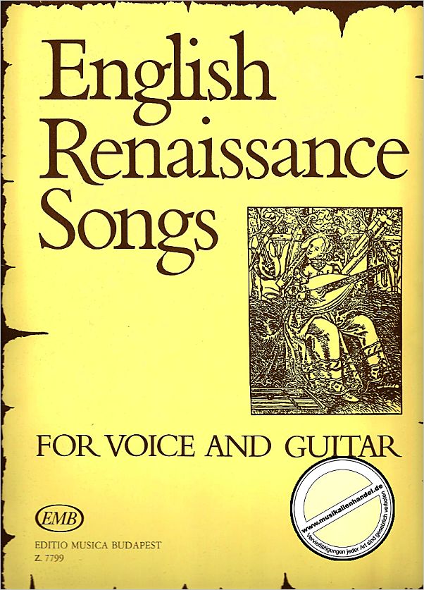 Titelbild für EMB 7799 - ENGLISH RENAISSANCE SONGS