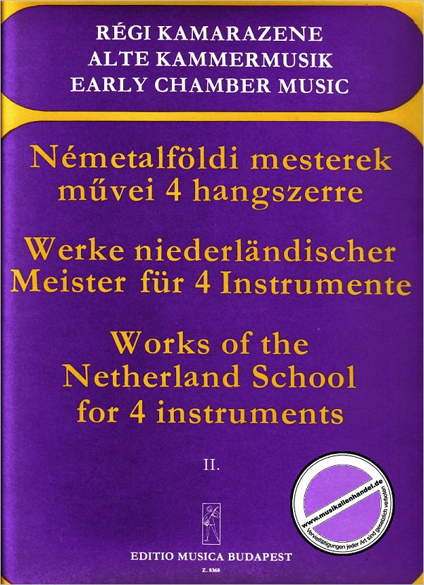 Titelbild für EMB 8368 - WERKE NIEDERLAENDISCHER MEISTER BD 2