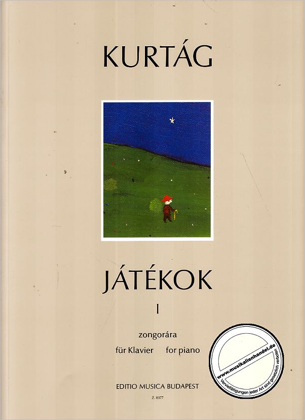 Titelbild für EMB 8377 - JATEKOK 1 (SPIELE FUER KLAVIER)