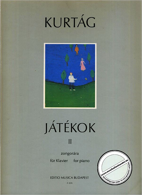 Titelbild für EMB 8378 - JATEKOK 2 (SPIELE FUER KLAVIER)