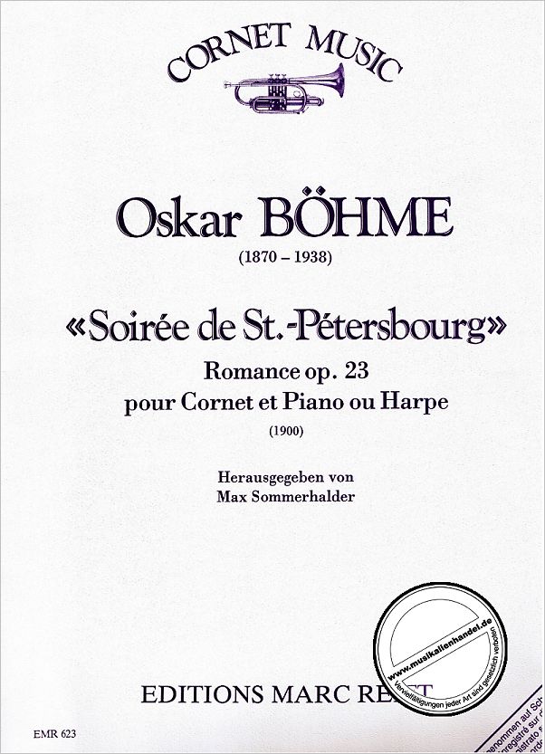 Titelbild für EMR 623 - SOIREE DE ST PETERSBOURG - ROMANCE OP 23