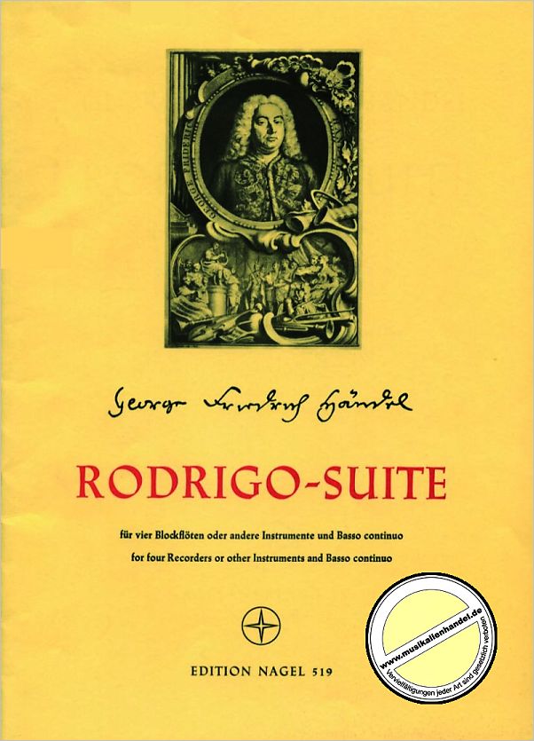 Titelbild für EN 519 - RODRIGO SUITE HWV 5