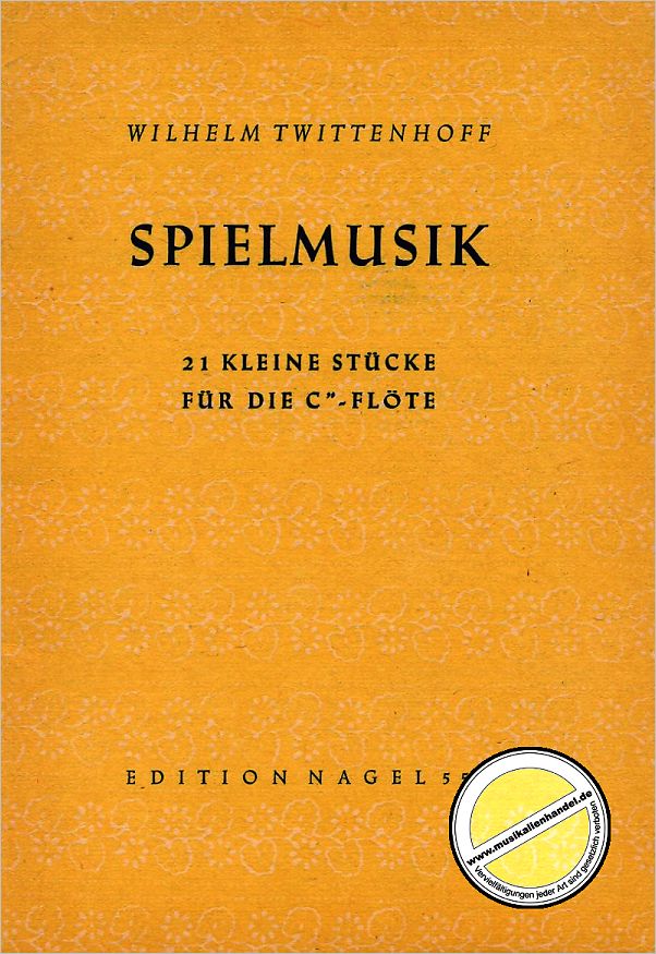 Titelbild für EN 553 - SPIELMUSIK - 21 KLEINE STUECKE