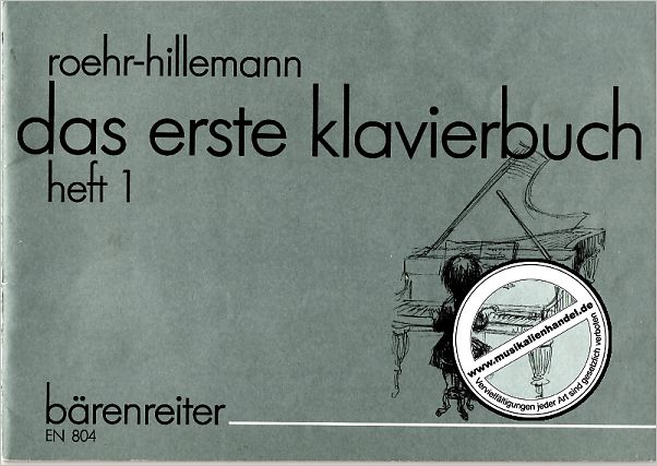 Titelbild für EN 804 - DAS ERSTE KLAVIERBUCH 1