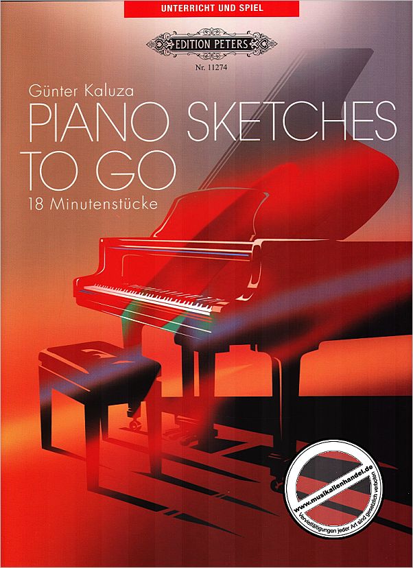 Titelbild für EP 11274 - PIANO SKETCHES TO GO - 18 MINUTENSTUECKE