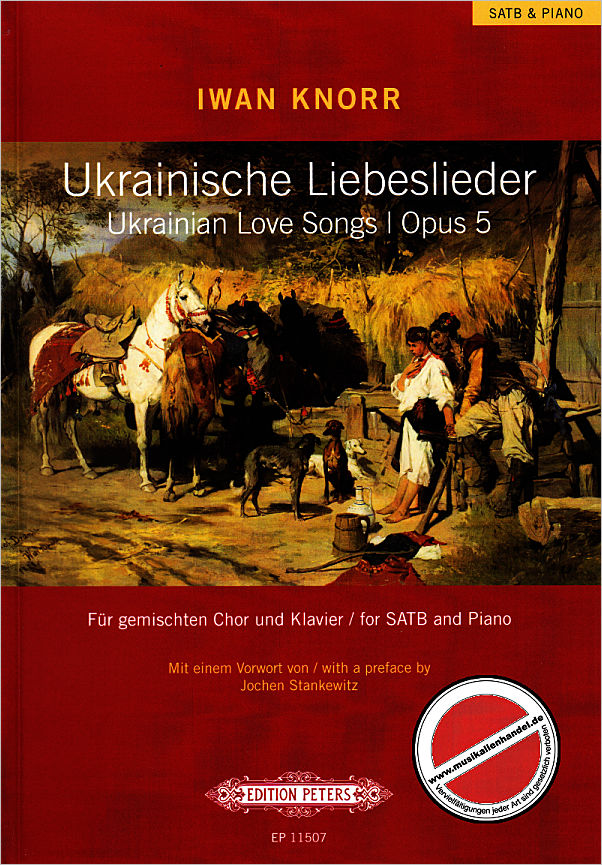 Titelbild für EP 11507 - Ukrainische Liebeslieder op 5
