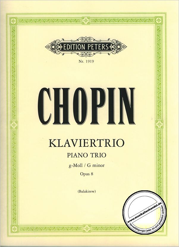 Titelbild für EP 1919 - KLAVIERTRIO OP 8
