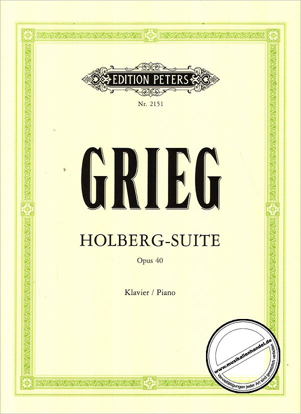 Titelbild für EP 2151 - HOLBERG SUITE OP 40