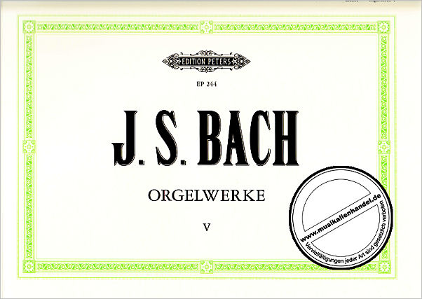 Titelbild für EP 244 - Orgelwerke - Band 5: Kürzere Choralvorspiele