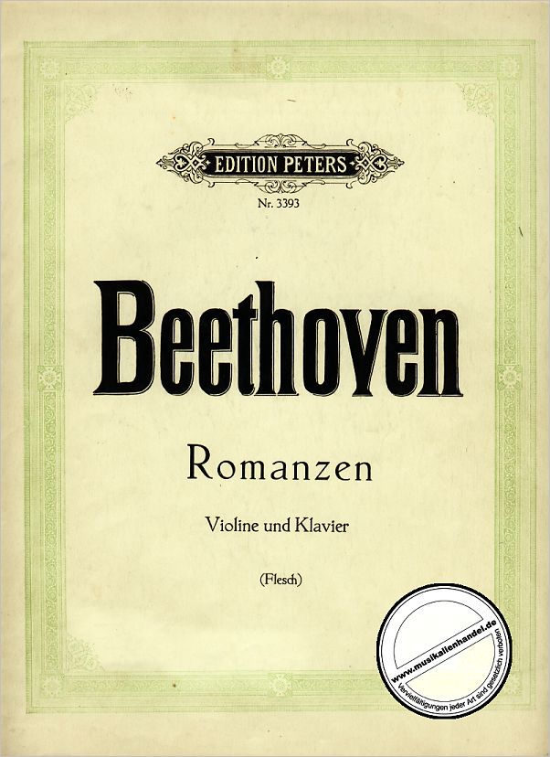 Titelbild für EP 3393 - ROMANZEN OP 40 + 50