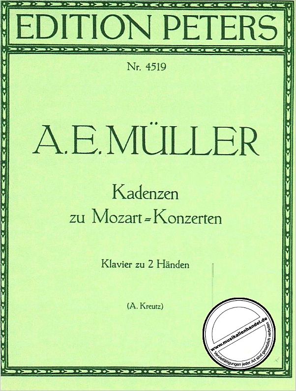 Titelbild für EP 4519 - KADENZEN ZU MOZART KONZERTEN
