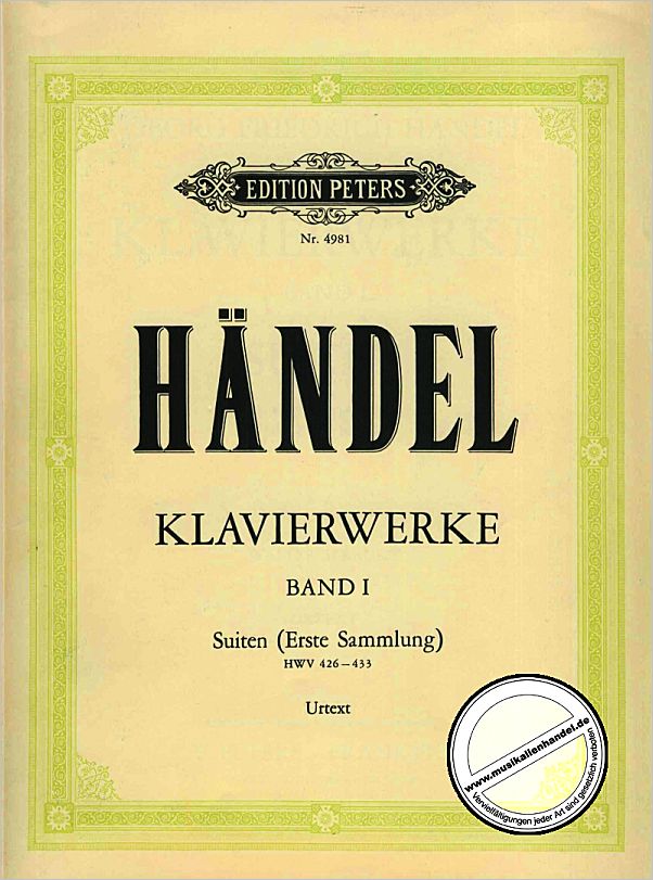 Titelbild für EP 4981 - SUITEN  HWV 426-433