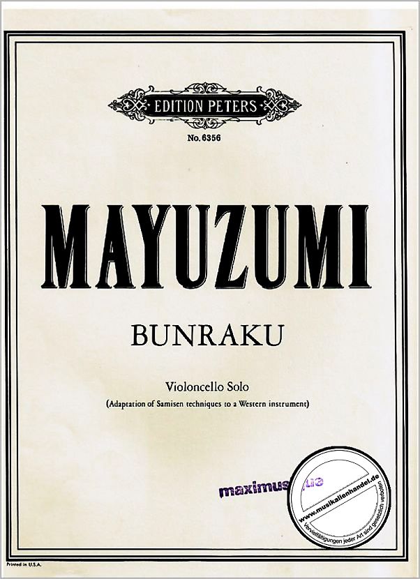 Titelbild für EP 6356 - BUNRAKU