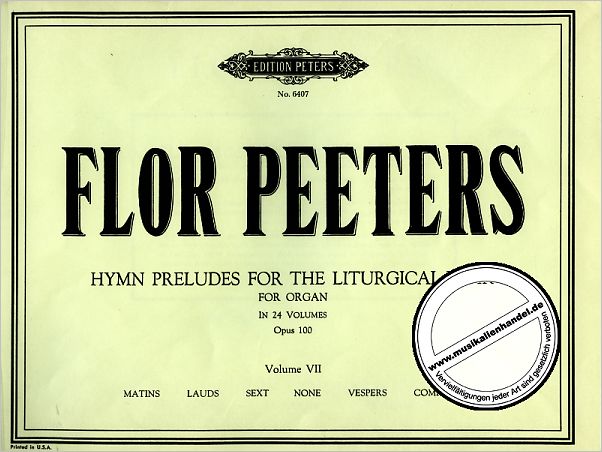 Titelbild für EP 6407 - 213 CHORALVORSPIELE 7 FUER DAS 