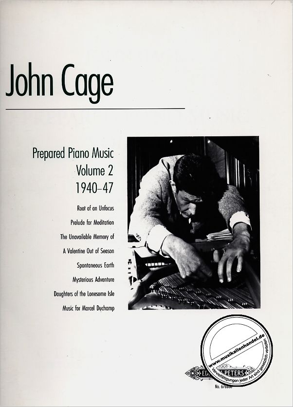 Titelbild für EP 67886B - PREPARED PIANO MUSIC 2 1940-47