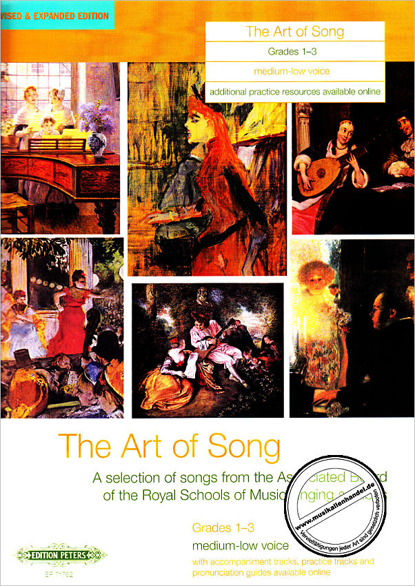 Titelbild für EP 71762 - THE ART OF SONG - GRADES 1-3 (REVISED EDITION)