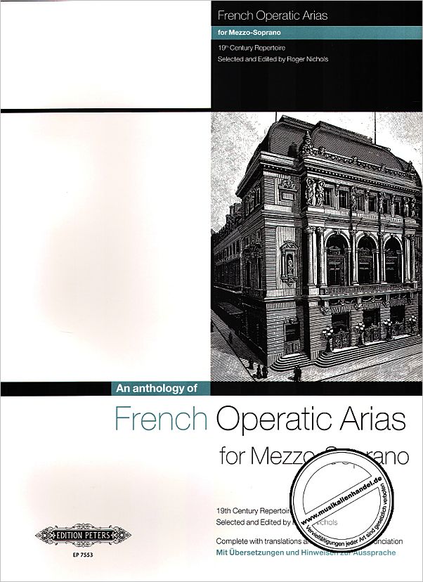 Titelbild für EP 7553 - AN ANTHOLOGY OF FRENCH OPERATIC ARIAS