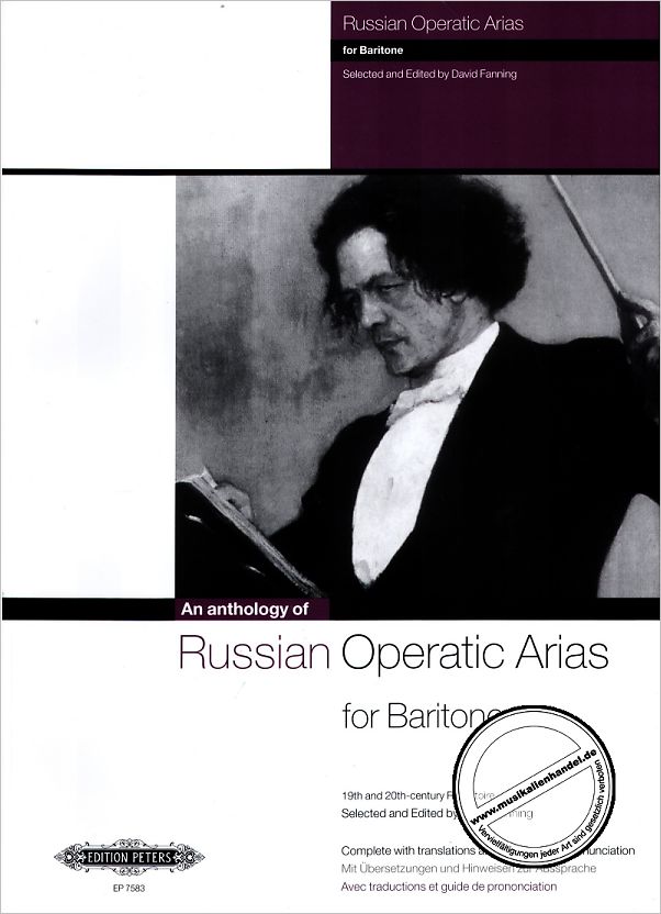 Titelbild für EP 7583 - AN ANTHOLOGY OF RUSSIAN OPERATIC ARIAS